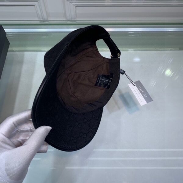GUCCI GG CANVAS BASEBALL CAP BLACK - Image 5