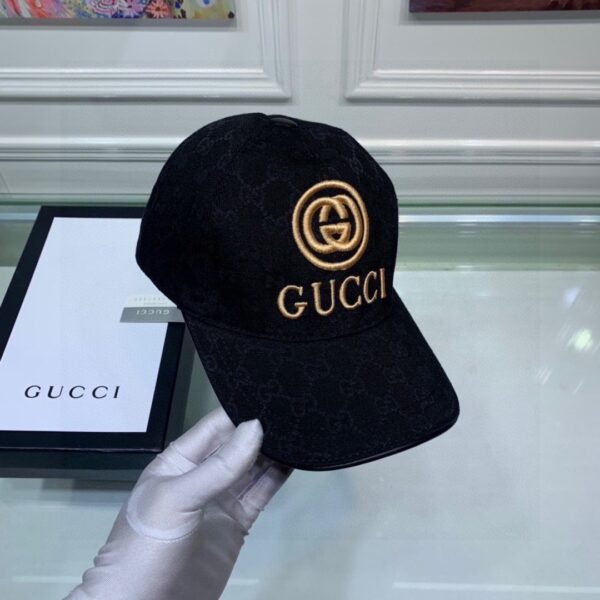 GUCCI GG CANVAS BASEBALL CAP BLACK - Image 6