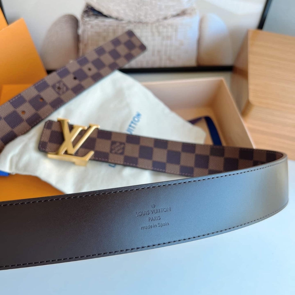 Louis Vuitton LV Iconic 25MM Reversible Belt Damier Ebene Canvas M0568U - Image 6