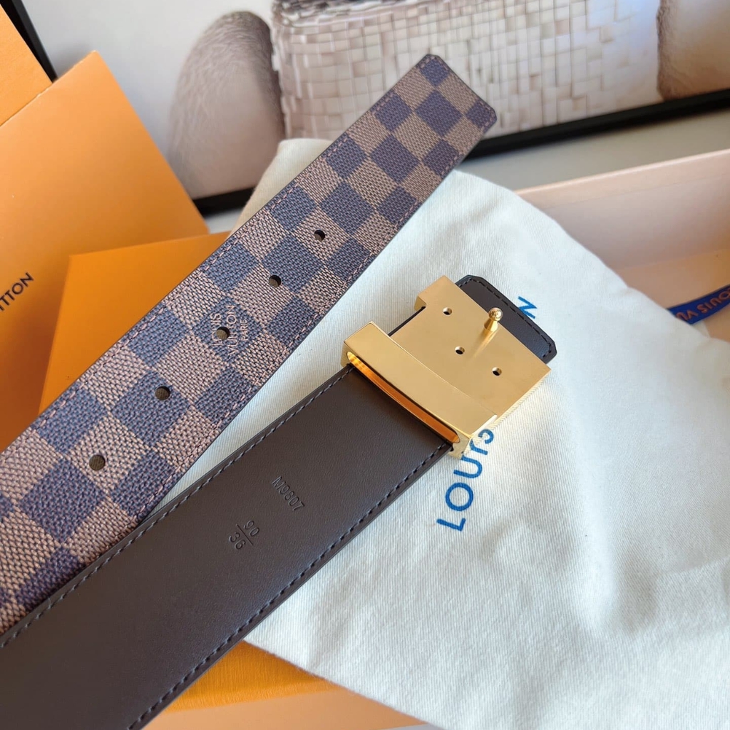 Louis Vuitton LV Iconic 25MM Reversible Belt Damier Ebene Canvas M0568U - Image 8