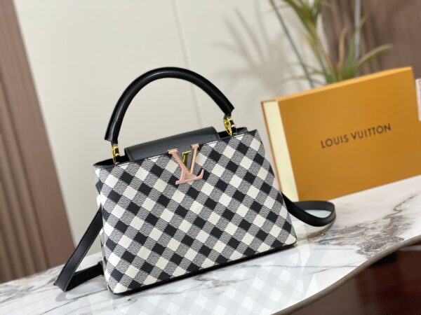 LOUIS VUITTON CAPUCINES BLACK 32CM M20716 - Image 10