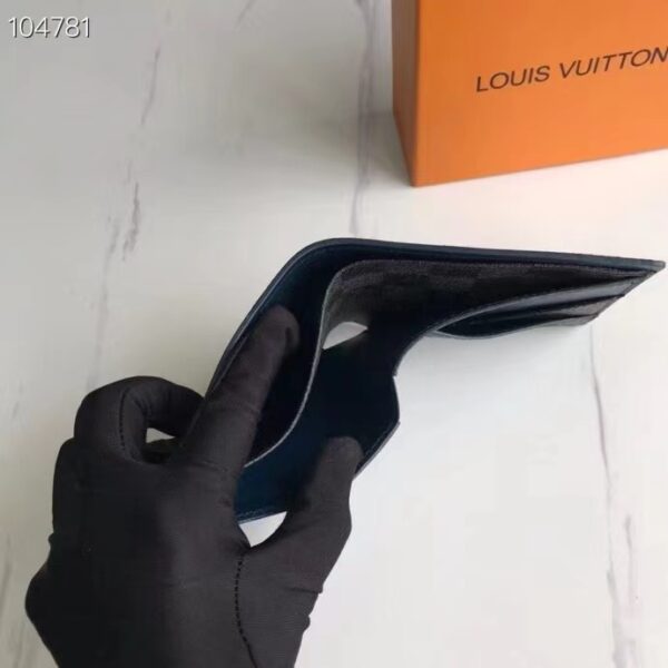 LOUIS VUITTON MULTIPLE WALLET DAMIER GRAPHITE BLACK 11CM N63260 - Image 2