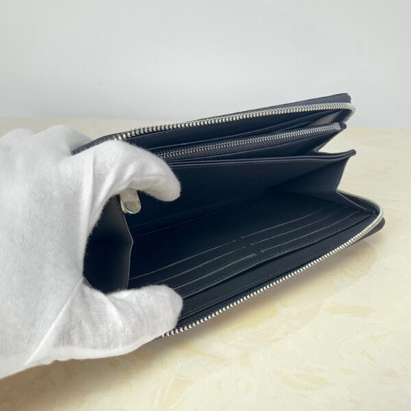 LOUIS VUITTON LONG ZIPPY WALLET BLACK 19CM M61867 - Image 4