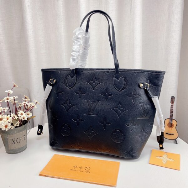 LOUIS VUITTON NEVERFULL FULL BLACK MM 32CM M45685 - Image 4