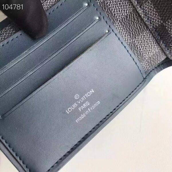 LOUIS VUITTON MULTIPLE WALLET DAMIER GRAPHITE BLACK 11CM N63260 - Image 4