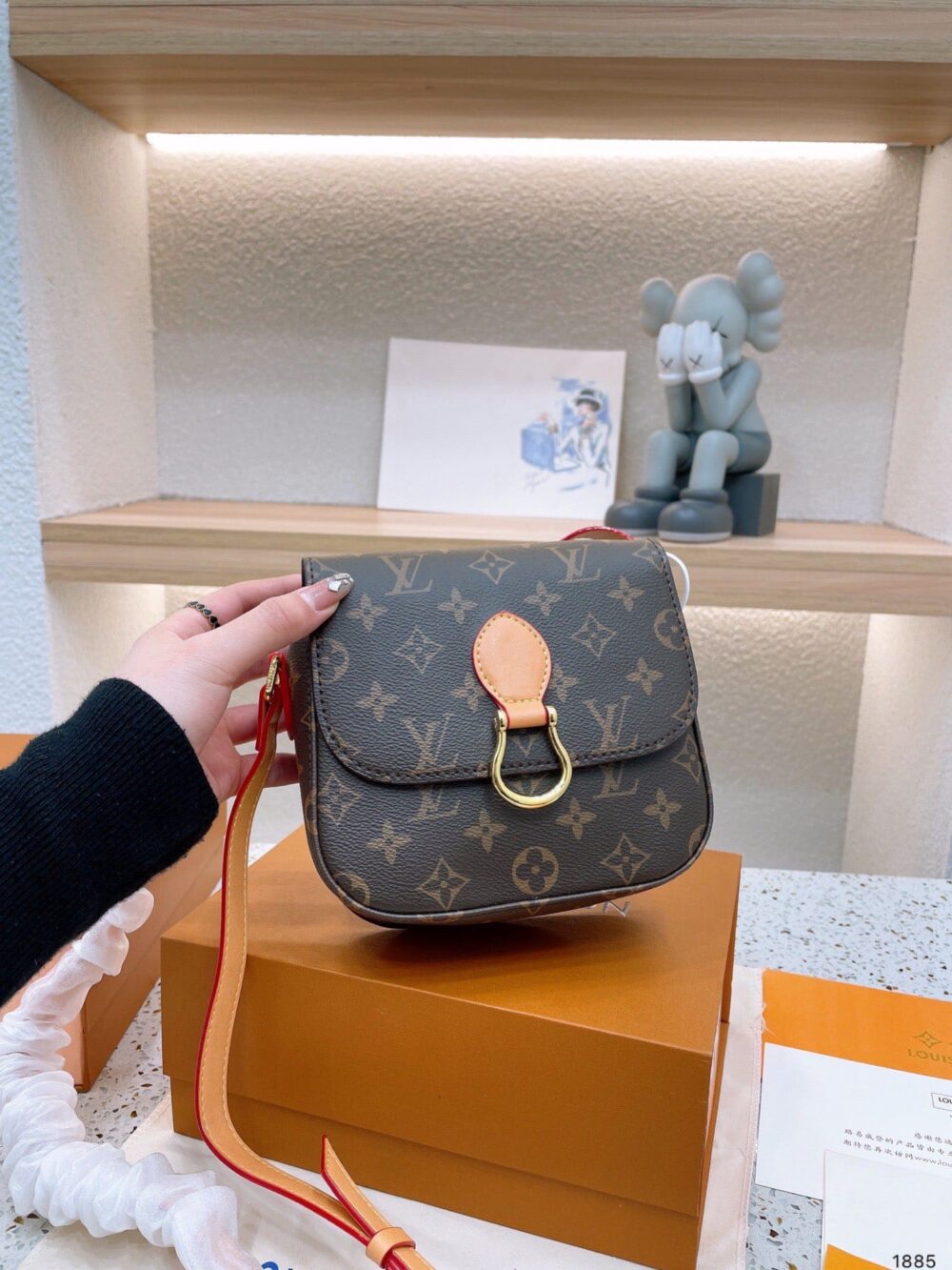 LOUIS VUITTON MONOGRAM CANVAS SAINT CLOUD BAG 18CM - Image 6