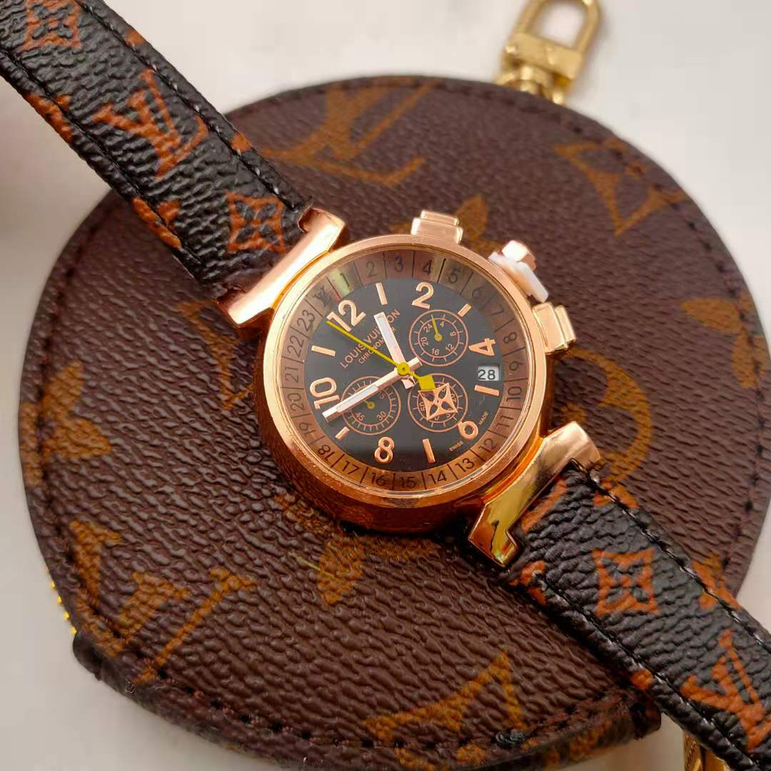 Louis Vuitton Tambour Monogram 33mm QBBB99 - Image 2