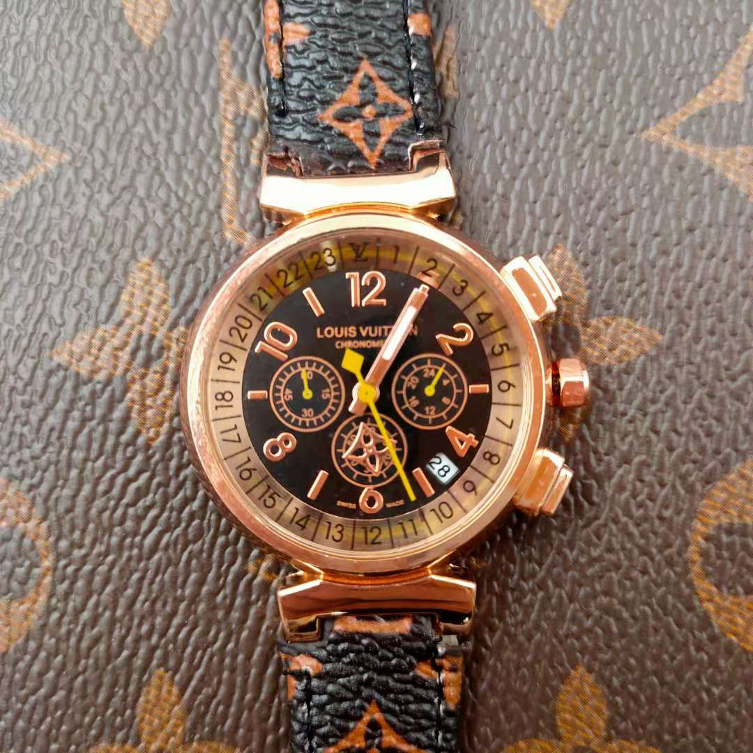 Louis Vuitton Tambour Monogram 33mm QBBB99 - Image 4