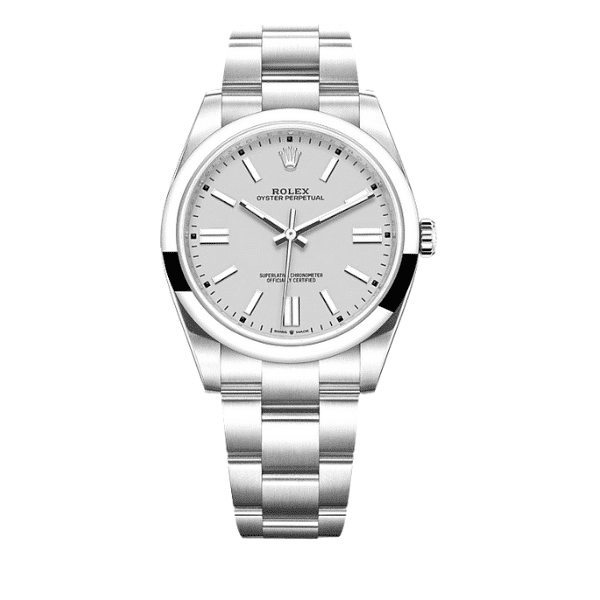 ROLEX OYSTER PERPETUAL WATCH 41MM SILVER DIAL 124300 0006