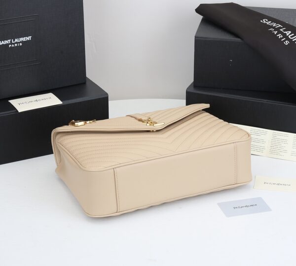 SAINT LAURENT COLLEGE LARGE CHAIN BAG BEIGE 25CM - Image 7
