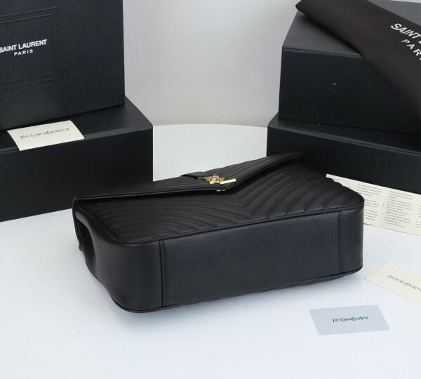 SAINT LAURENT COLLEGE LARGE CHAIN BAG BLACK 25CM 600278BRM071000 - Image 3