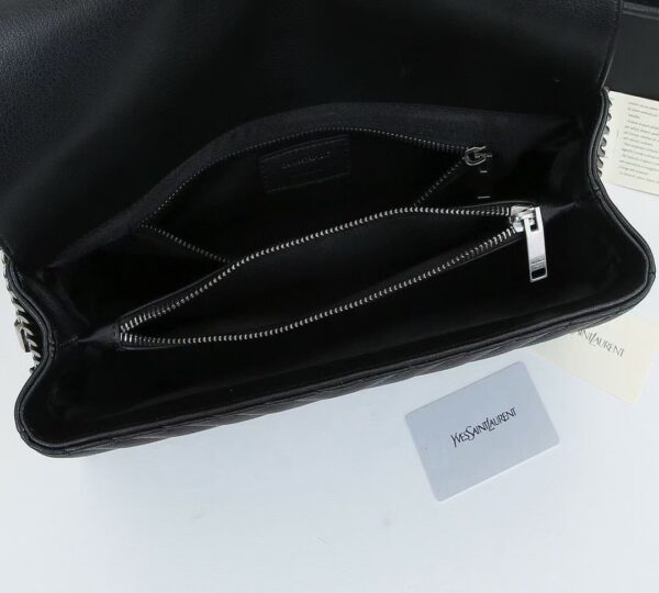 SAINT LAURENT COLLEGE LARGE CHAIN BAG BLACK 32CM 600278BRM041000 - Image 4
