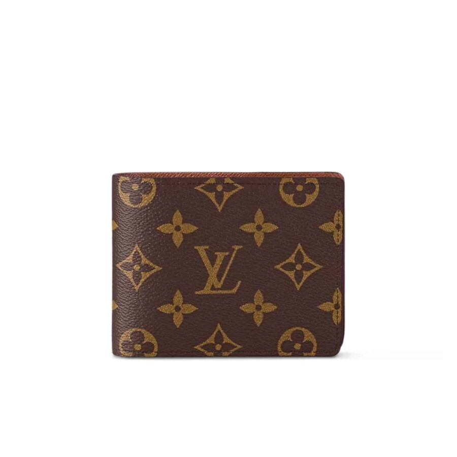 LOUIS VUITTON AMERIGO WALLET MONOGRAM CANVAS IN BROWN 11CM N60053