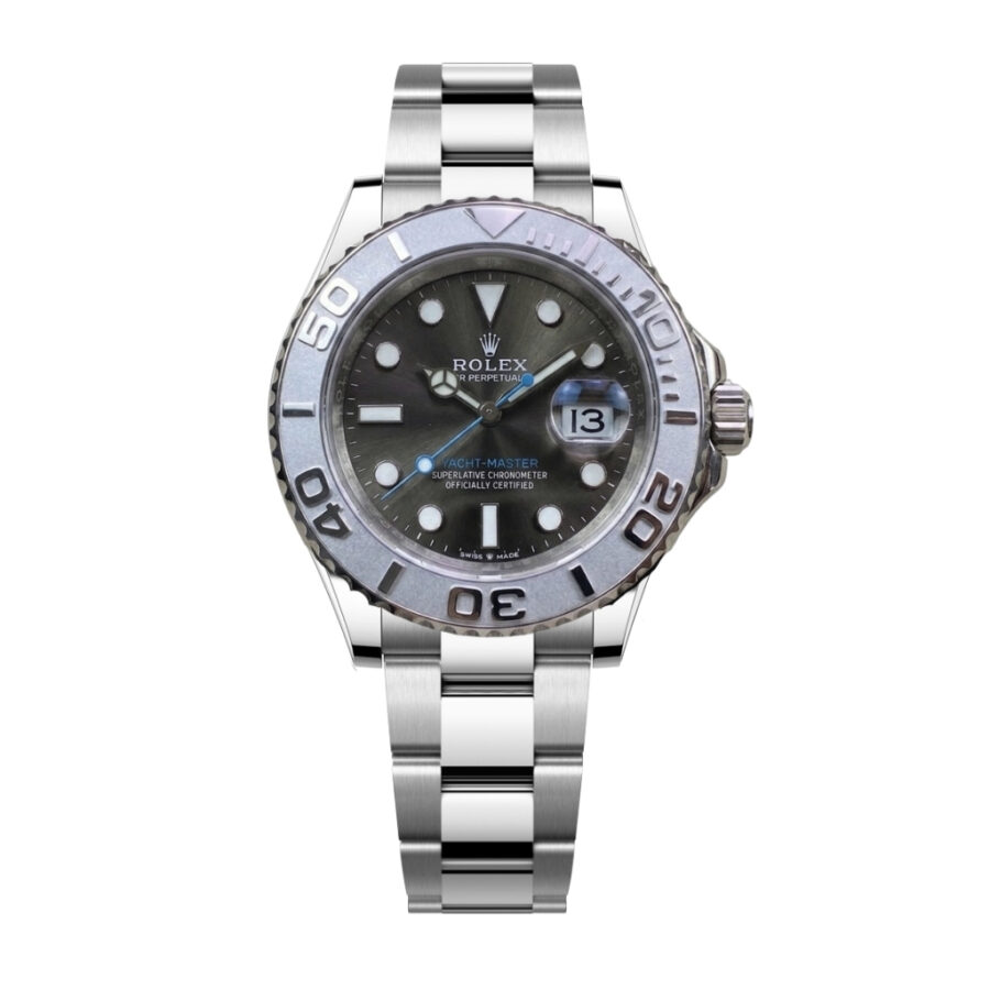 Rolex Yacht Master Silver Black Dial 40mm 126622 0001
