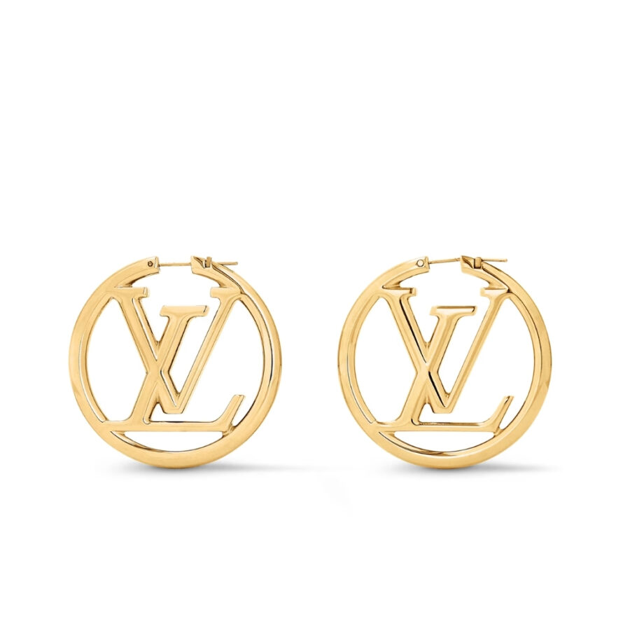 Louis Vuitton Louise Hoop Earrings Gold M64288