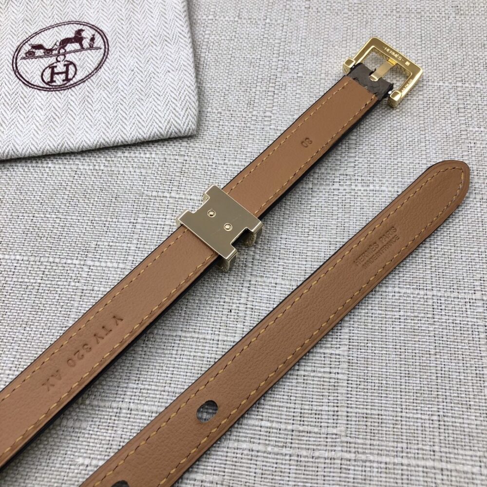 HERMES LEATHER  BELTS POP H GREY 15MM - Image 3