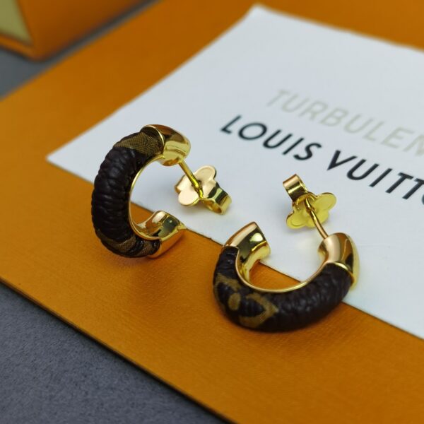 LOUIS VUITTON WILD MINI HOOP EARRINGS M00474 - Image 5