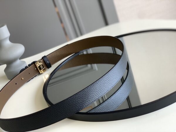 SALVATORE FERRAGAMO REVERSIBLE AND GANCINI BELT BLACK 3.5CM - Image 3
