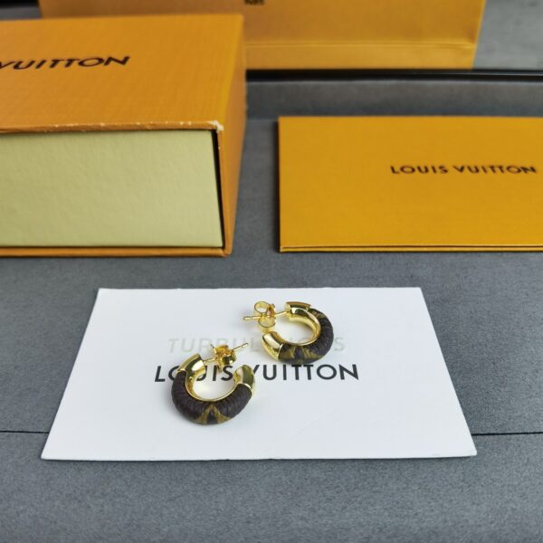 LOUIS VUITTON WILD MINI HOOP EARRINGS M00474 - Image 3