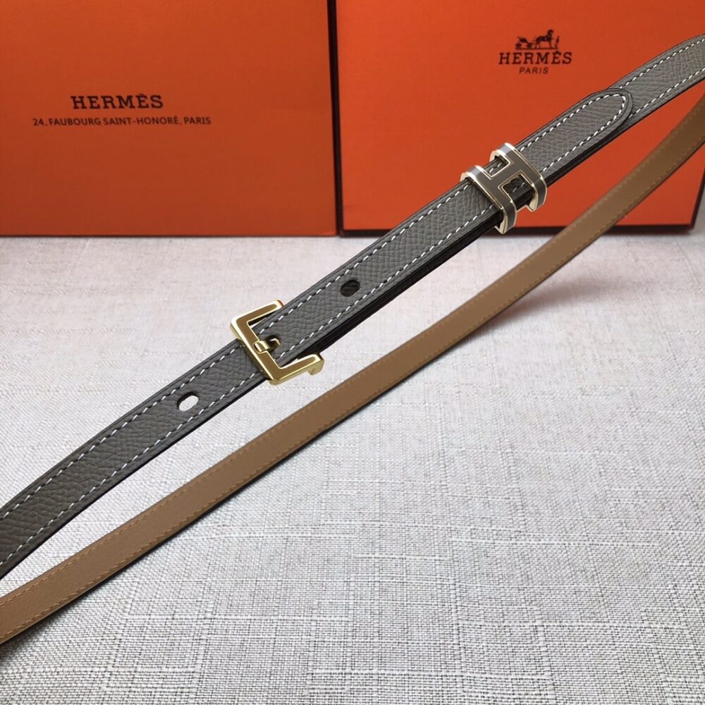 HERMES LEATHER  BELTS POP H GREY 15MM - Image 2