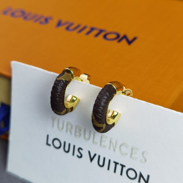 LOUIS VUITTON WILD MINI HOOP EARRINGS M00474 - Image 2