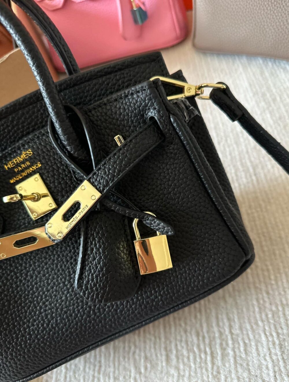HERMES BIRKIN 20 TOGO BLACK 20CM - Image 9