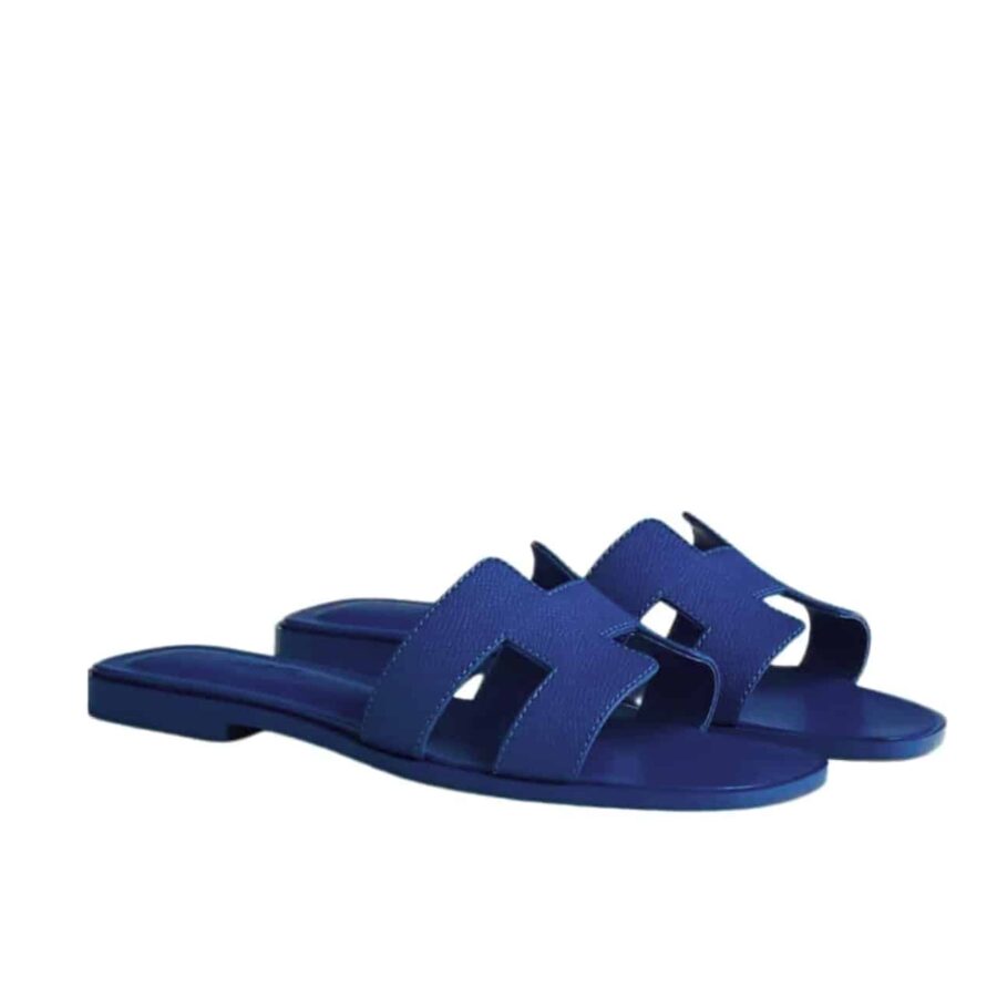 HERMES SLIPPERS ORAN SANDAL DARK BLUE H202272Z 7Q350
