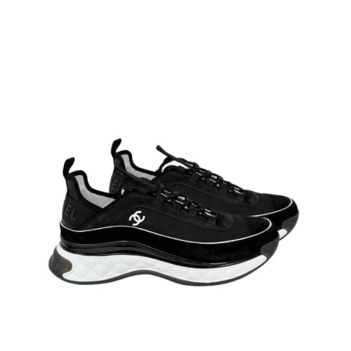 Chanel Women'S Suede Sneaker Black G39072 Y55826 K4284