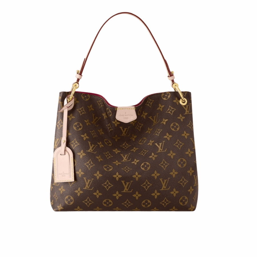 Louis Vuitton Graceful PM Monogram Canvas Red 35Cm