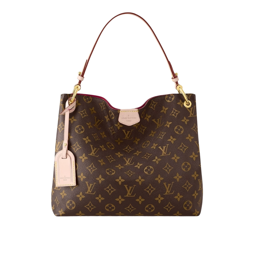 Louis Vuitton Graceful PM Monogram Canvas Red 35Cm