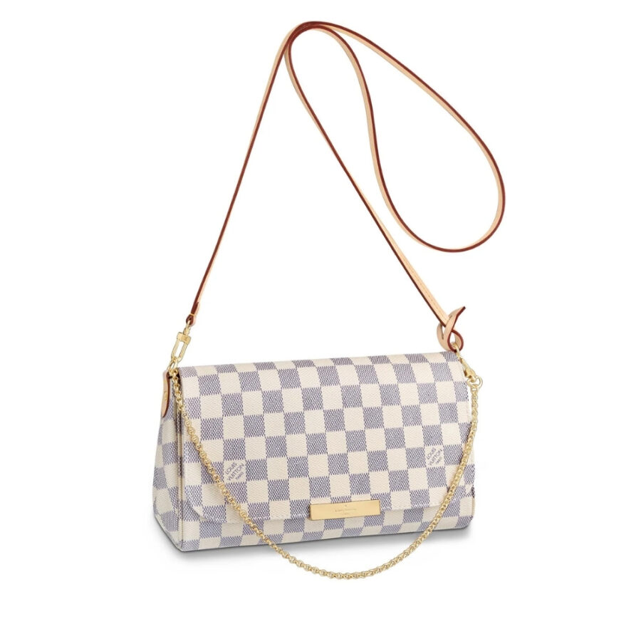 LOUIS VUITTON FAVORITE MM DAMIER AZUR 25CM N41275