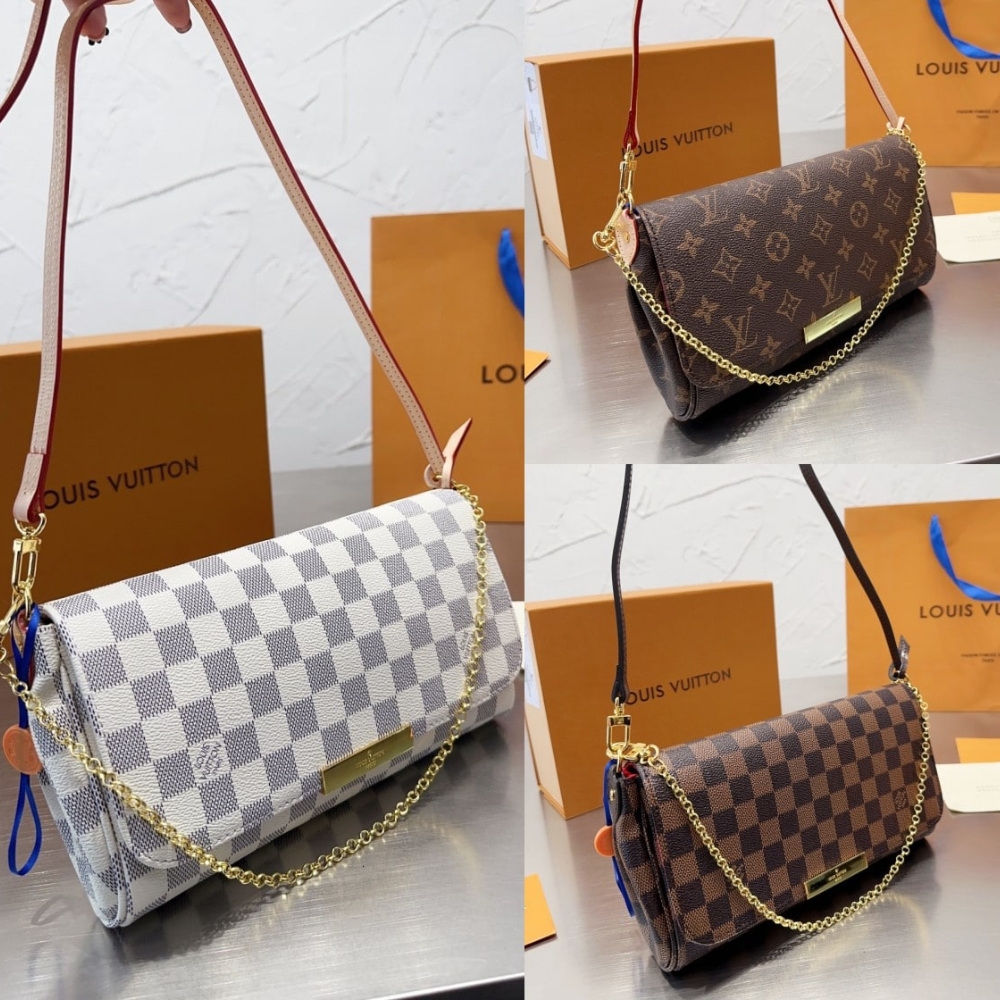 LOUIS VUITTON FAVORITE MM DAMIER AZUR 25CM N41275 - Image 3