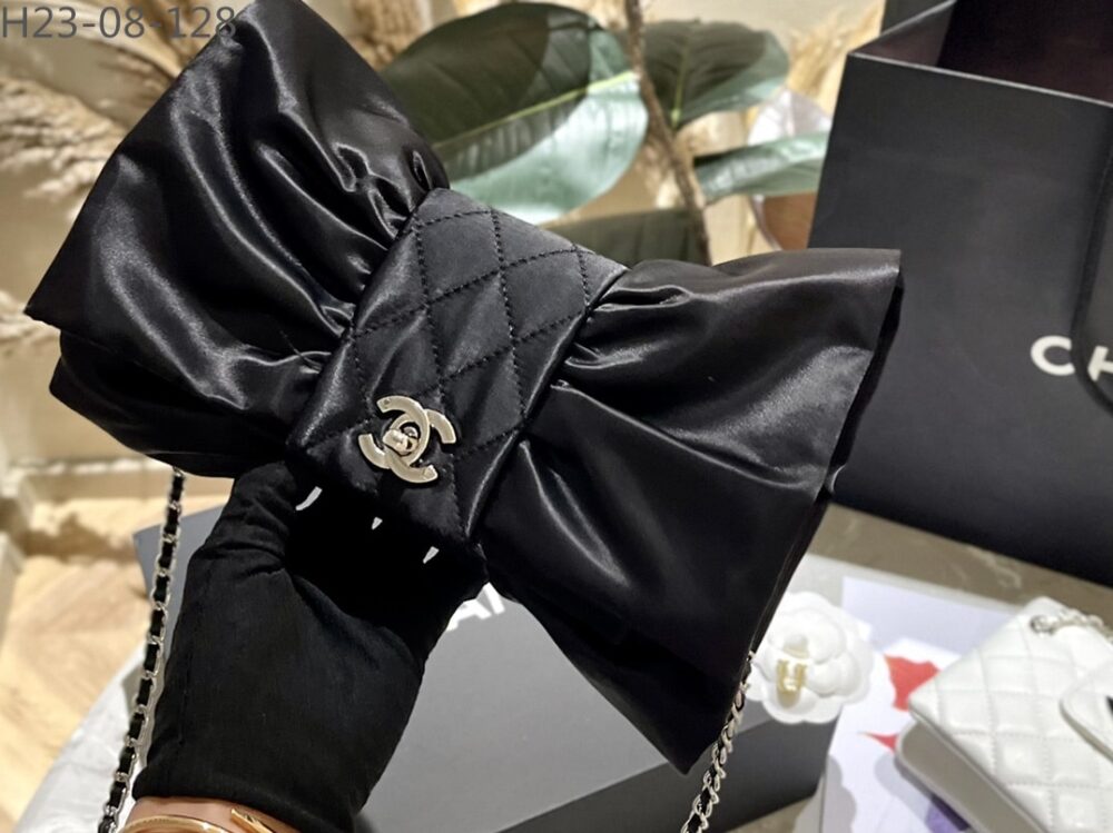 CHANEL CLUTCH BAG BLACK 25CM AS4098 B13245 94305 - Image 2