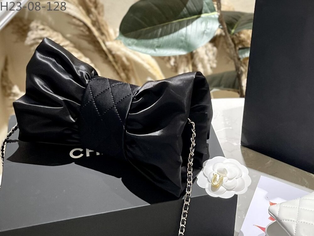 CHANEL CLUTCH BAG BLACK 25CM AS4098 B13245 94305 - Image 9
