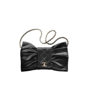 CHANEL CLUTCH BAG BLACK 25CM AS4098 B13245 94305