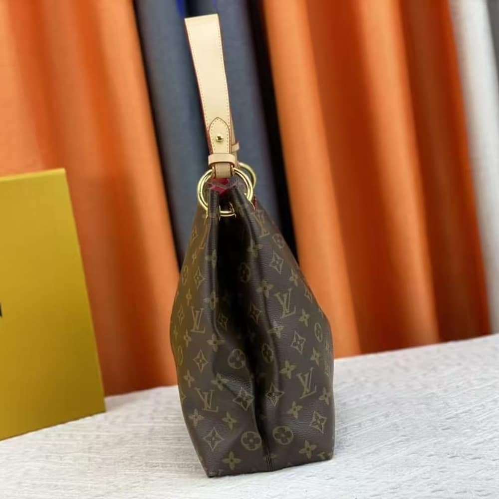 Louis Vuitton Graceful PM Monogram Canvas Red 35Cm - Image 4