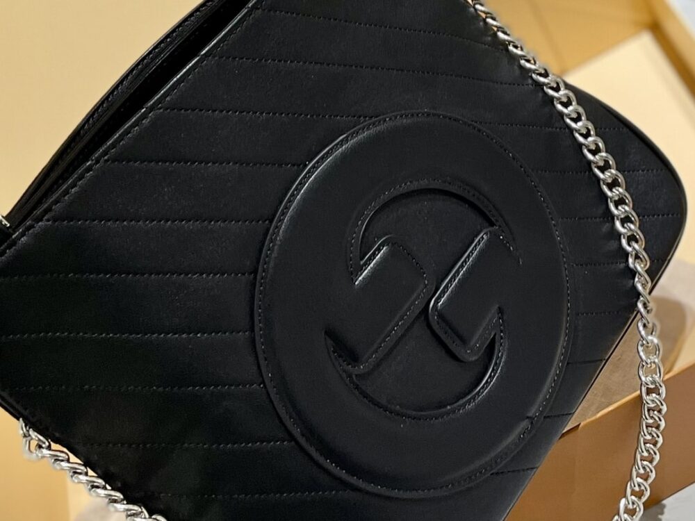 GUCCI BLONDIE SMALL TOTE BAG BLACK 30CM‎ 751518 1AAOW 9022 - Image 6