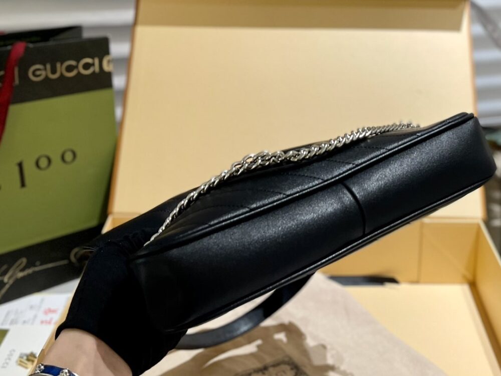 GUCCI BLONDIE SMALL TOTE BAG BLACK 30CM‎ 751518 1AAOW 9022 - Image 4
