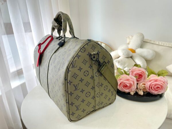 LOUIS VUITTON KEEPALL BANDOULIÈRE 55 BAG GREEN 48CM M23963 - Image 6