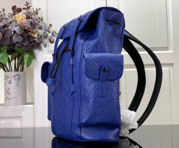 LOUIS VUITTON CHRISTOPHER PM BACKPACK BLUE 48CM M23189 - Image 4