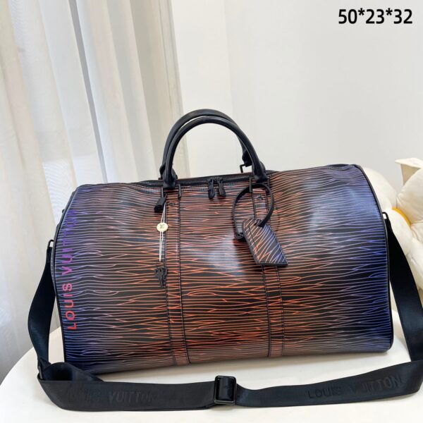 LOUIS VUITTON KEEPALL BANDOULIÈRE 50 GRADIENT ELECTRIC SUN 32CM M23174 - Image 3