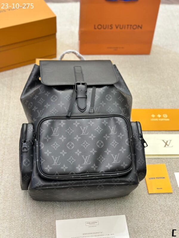 LOUIS VUITTON BACKPACK MONOGRAM BLACK 45CM - Image 2