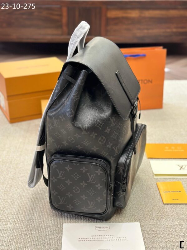 LOUIS VUITTON BACKPACK MONOGRAM BLACK 45CM - Image 3