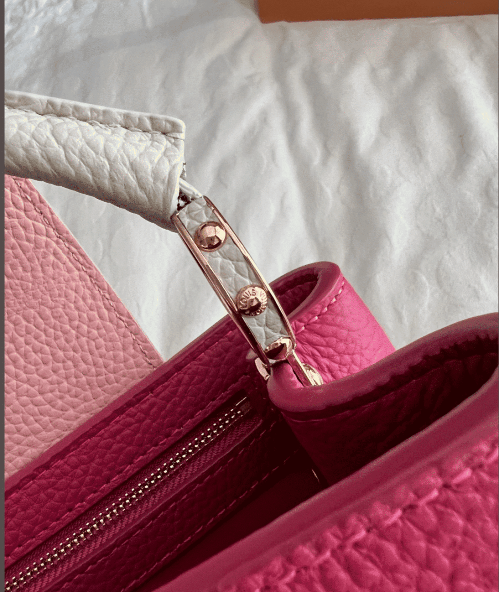 LOUIS VUITTON CAPUCINES TAURILLON DARK PINK 27CM M20845 - Image 4