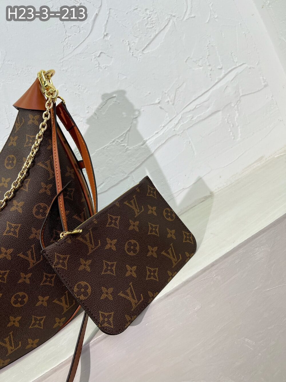 LOUIS VUITTON LOOP HOBO MONOGRAM CANVAS BROWN 40CM M46311 - Image 5