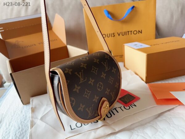 LOUIS VUITTON TAMBOURINE SHOULDER BAG BROWN 18CM M44860 - Image 2