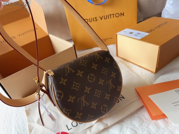 LOUIS VUITTON TAMBOURINE SHOULDER BAG BROWN 18CM M44860 - Image 4