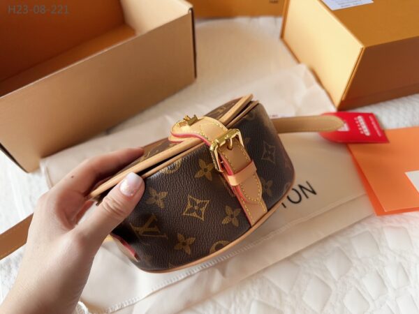 LOUIS VUITTON TAMBOURINE SHOULDER BAG BROWN 18CM M44860 - Image 7