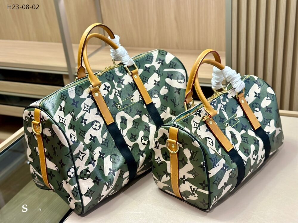 LOUIS VUITTON X TAKASHI MURAKAMI GREEN MONOGRAMOUFLAGE COATED CANVAS SPEEDY 35CM - Image 2