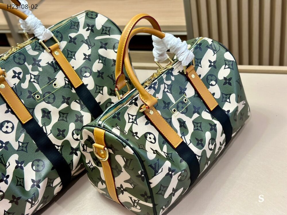 LOUIS VUITTON X TAKASHI MURAKAMI GREEN MONOGRAMOUFLAGE COATED CANVAS SPEEDY 35CM - Image 3